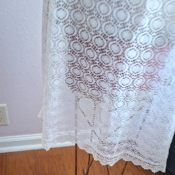 Serra White Crochet Swim Cover-Up - Picture 3 of 9